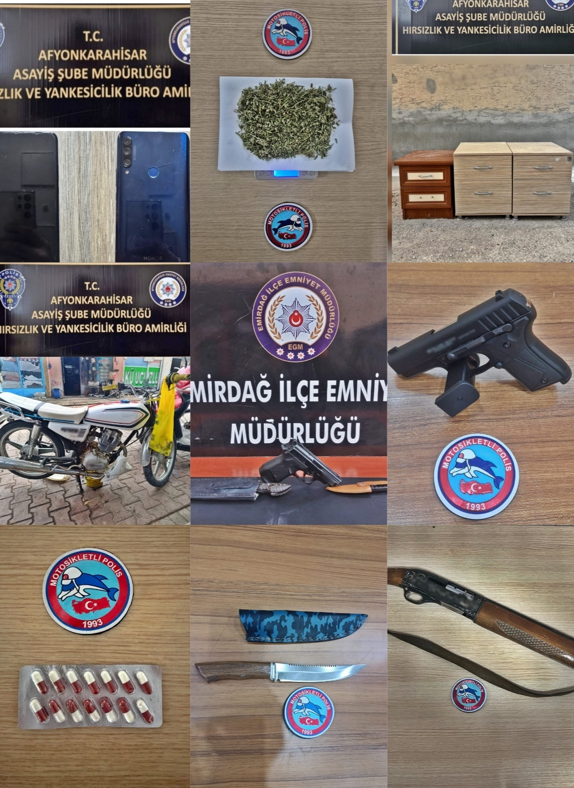 Afyonkarahisar da Emniyet Ekiplerinden Huzur ve Güven Uygulaması 31 Şahıs Yakalandı